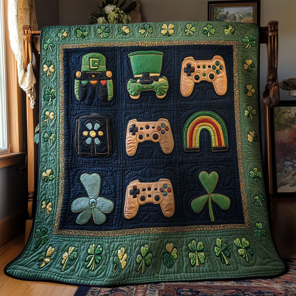 Shamrock Game Controller WN0701040CL Quilt