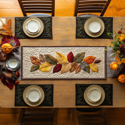 Silent Leaf WN0707110CL Quilted Table Runner