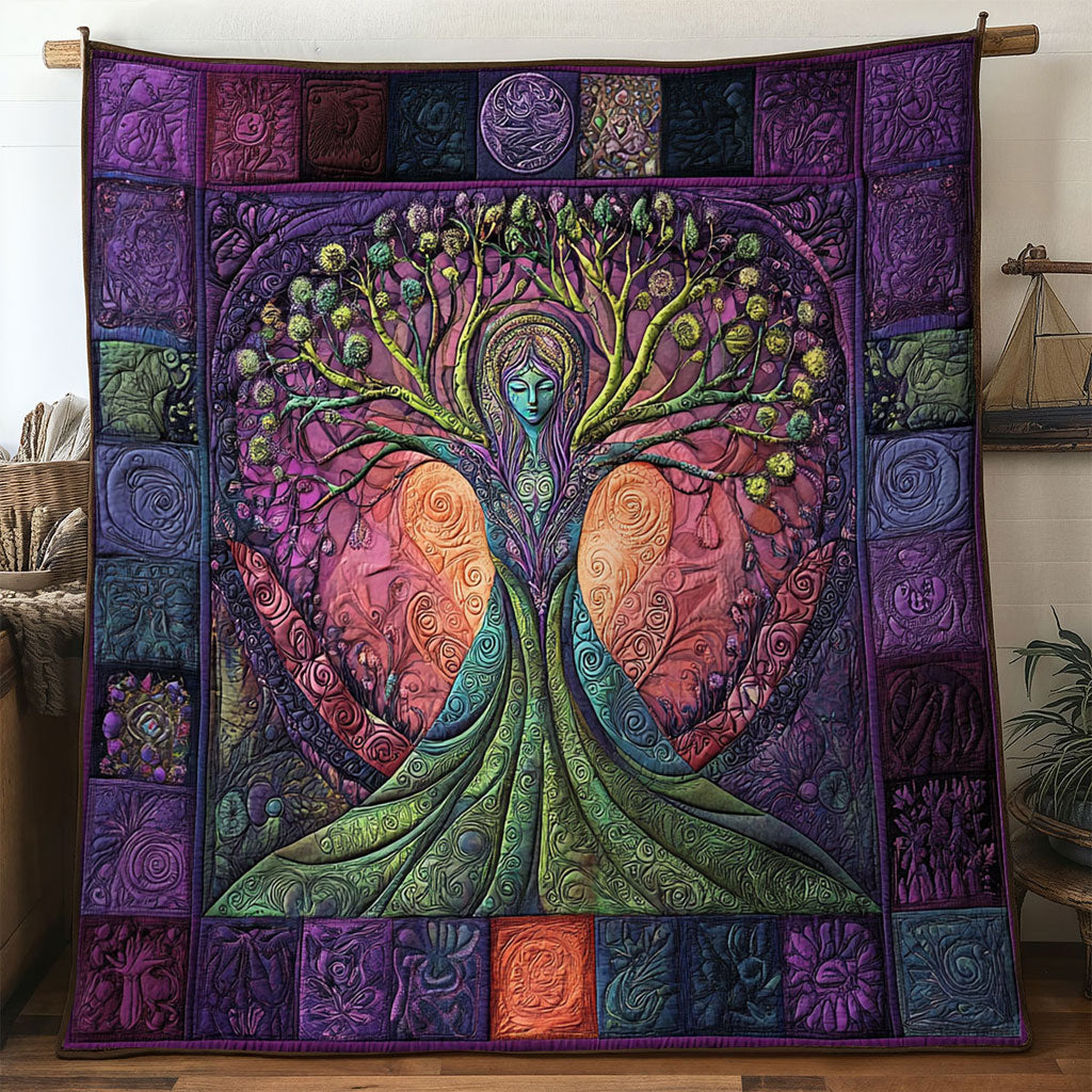 Sacred Aura Tree Of Life WN1001034CL Quilt