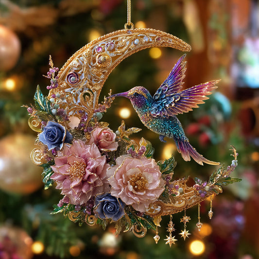 Floral Dream Hummingbird CW0412087CL Christmas Ornament