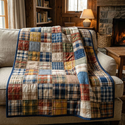 Rustic Patchwork Plaid WN0904044CL Quilt