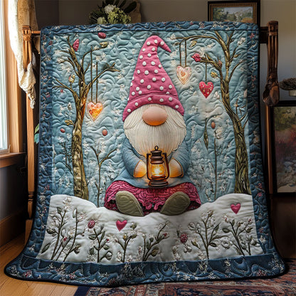 Cozy Winter Gnome WN1703111CL Quilt