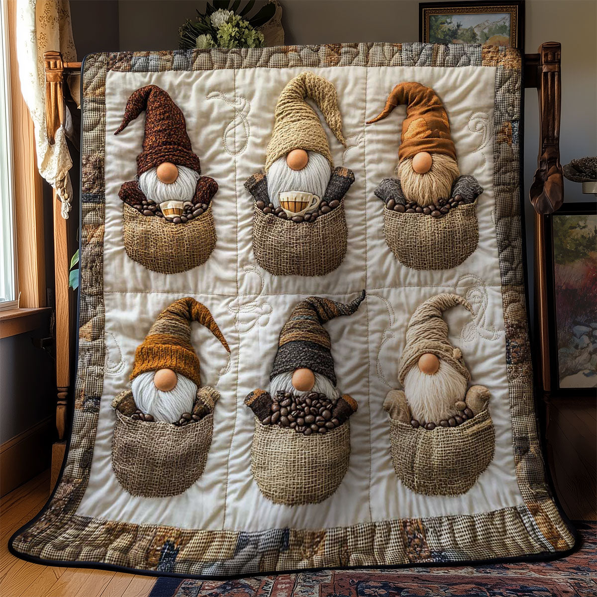 Gnome’s Coffee Corner WN0503069CL Quilt