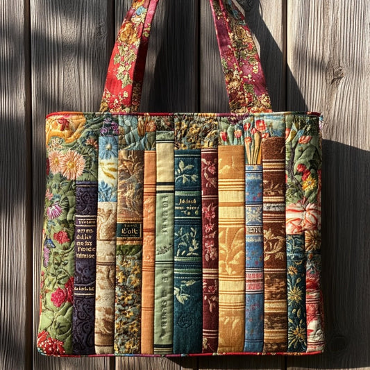 Floral Books XR2709020CL Quilted Tote Bag