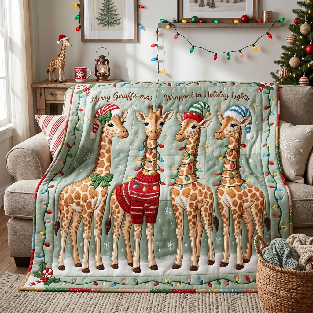 Merry Giraffe-mas Crew WN0606005CL Quilt