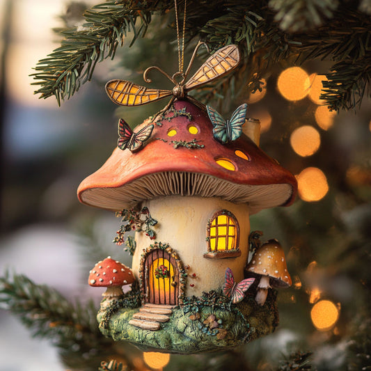 Mushroom Holiday Charm WN1112037CL Christmas Ornament