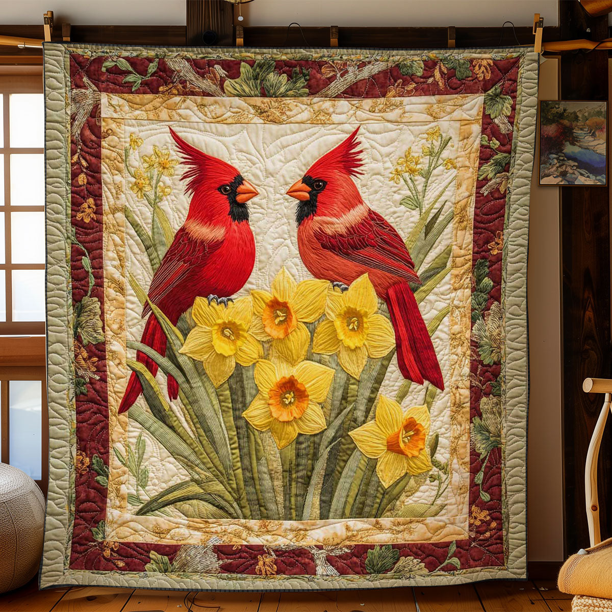 Cardinal Whispers WN2002012CL Quilt