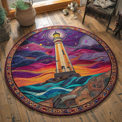 Luminous Horizon CP1601058CL Quilted Round Mat
