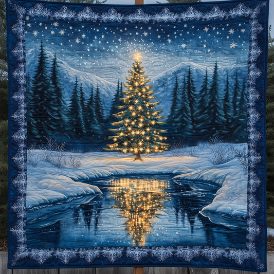 Christmas Tree By Frozen Lake LT2709009CL Quilt