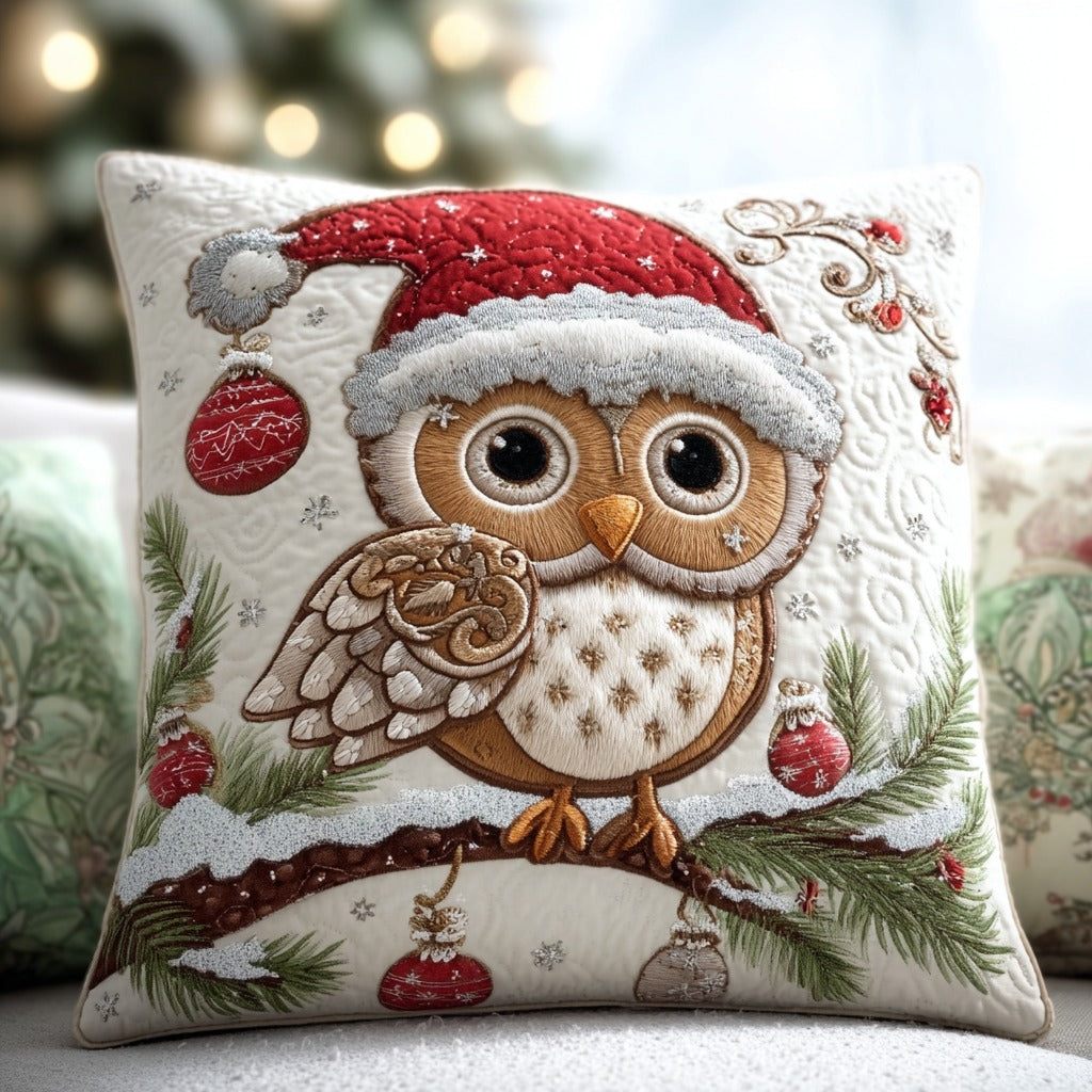 Gingderbread Owl XR0111002CL Quilt Pillow Case