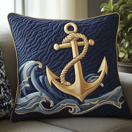 Nautical Anchor CW2006035CL Quilt Pillow Case