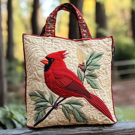 Sparkling Cardinal WN2509069CL Quilted Tote Bag