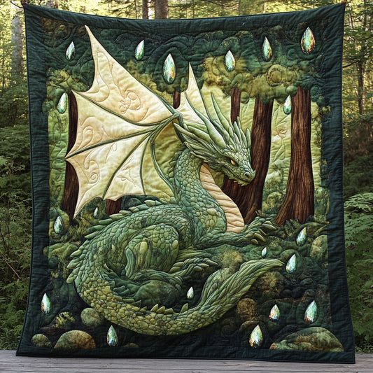 Emerald Crystal Dragon WP3103033CL Quilt
