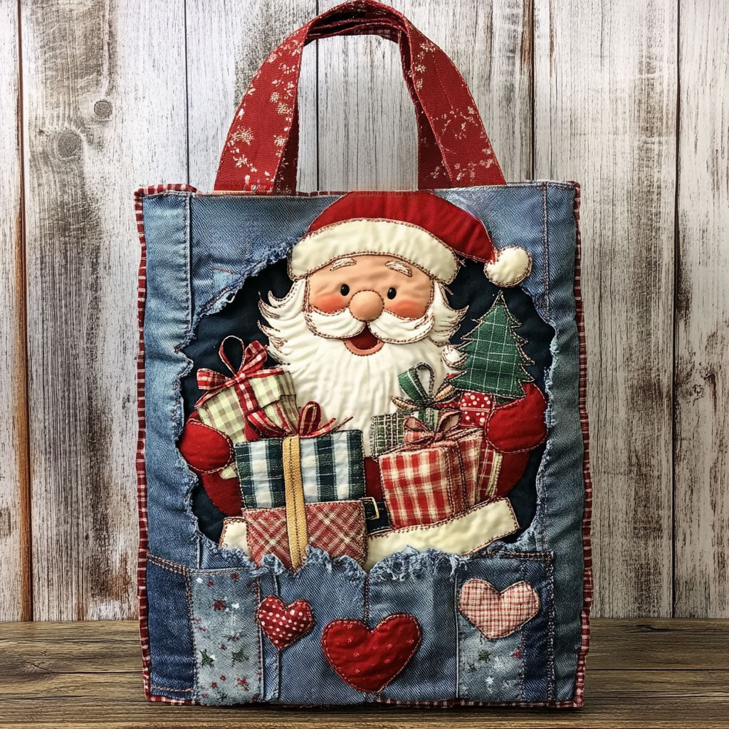 Sweet Santa WN0801091CL Quilted Tote Bag