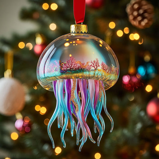 Ocean Glow Jellyfish CW2511036CL Christmas Ornament