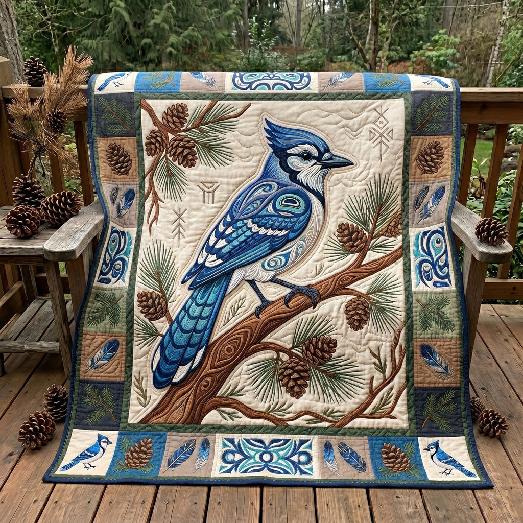 Woodland Blue Jay WN1706016CL Quilt