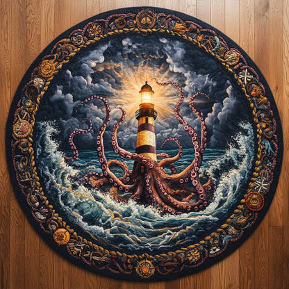 Phantom Lighthouse WN0605049CL Quilted Round Mat