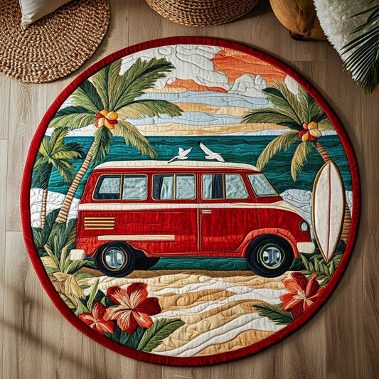 Van In Paradise WN2304028CL Quilted Round Mat