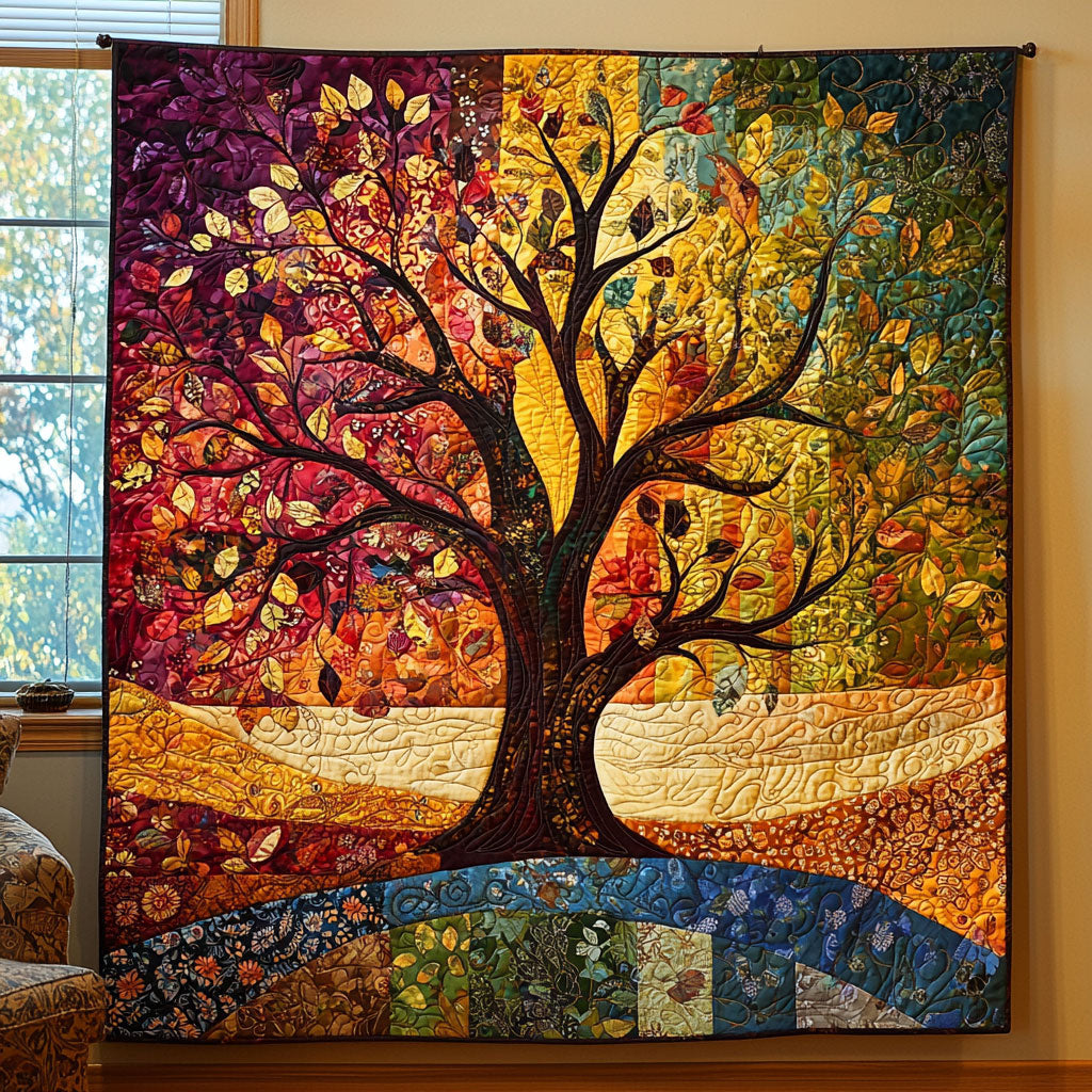 Vibrant Tree Of Life QA1401006CL Quilt