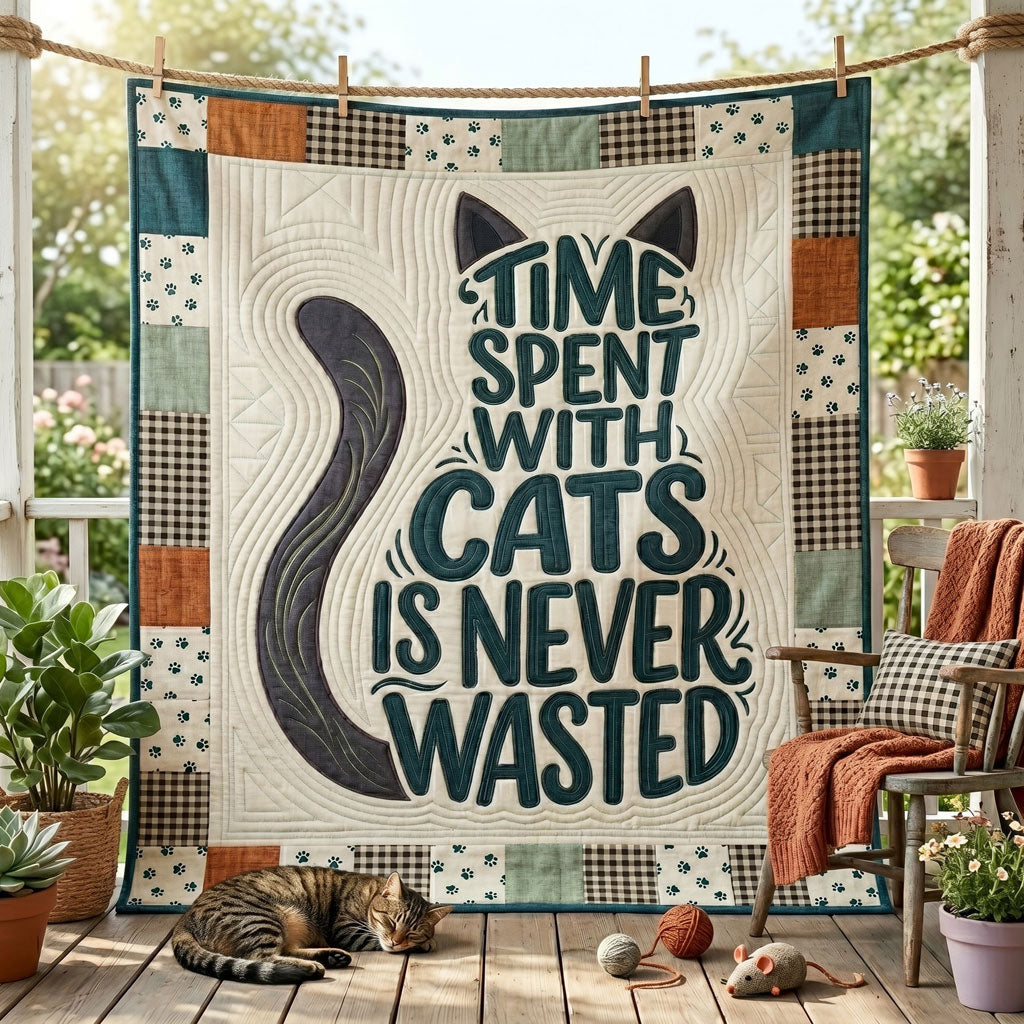Cat Time Cozy WN2705002CL Quilt