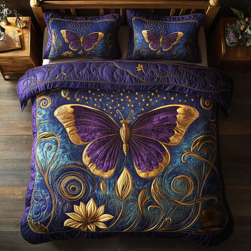 Golden Night Butterfly WP2502042CL Duvet Cover Set