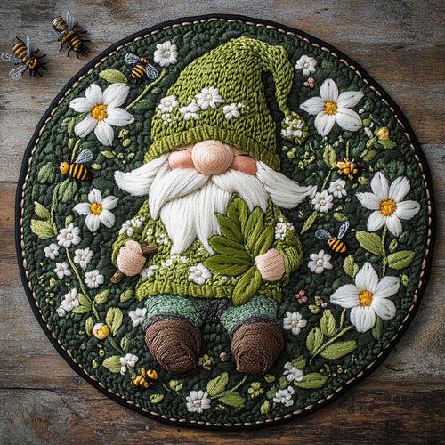 Cozy Gnome WN2305027CL Quilted Round Mat