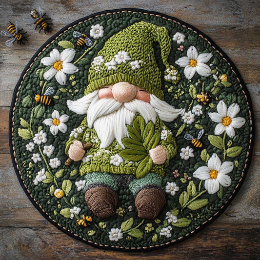 Cozy Gnome WN2305027CL Quilted Round Mat
