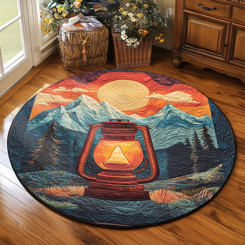 Serene Lantern WP2003091CL Quilted Round Mat
