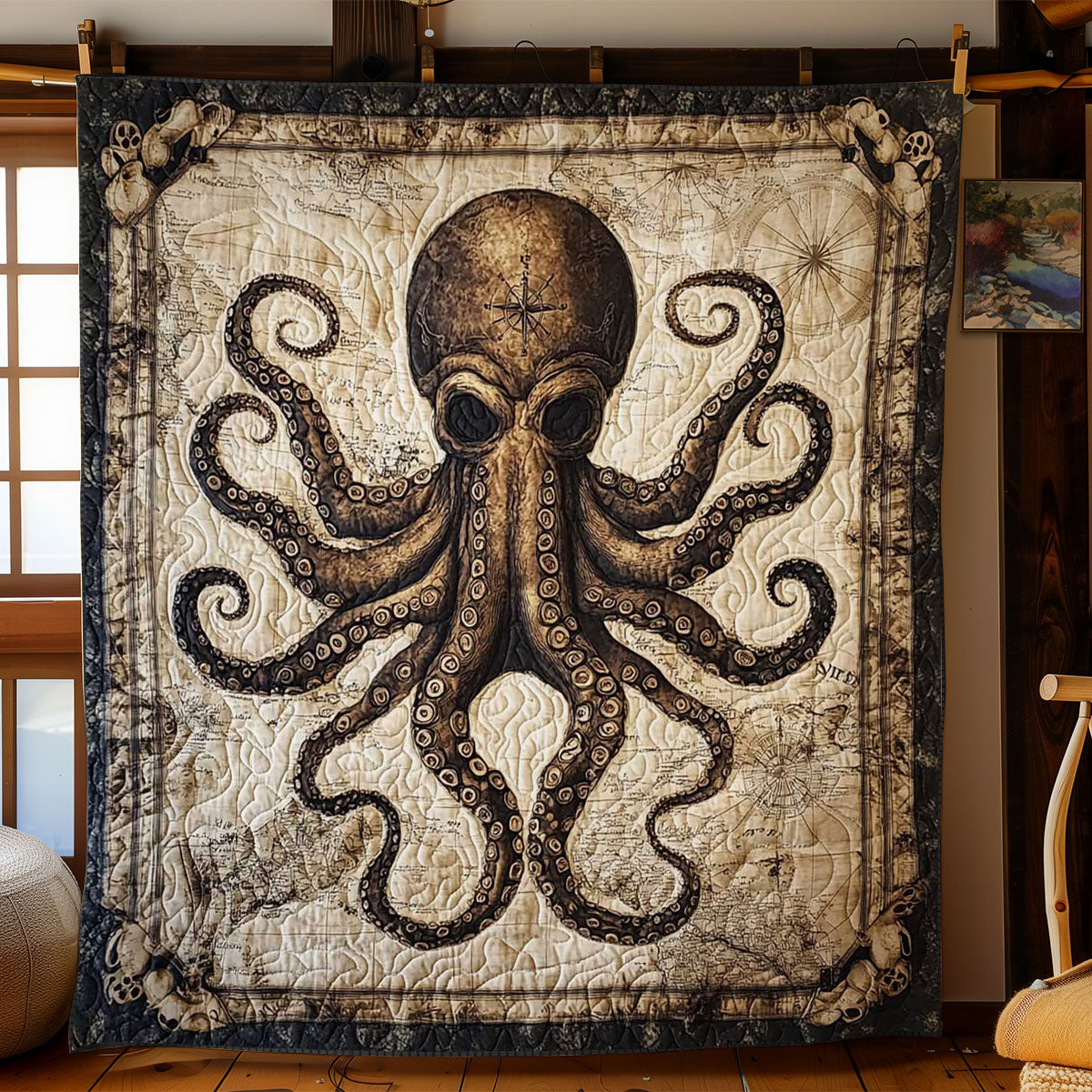 Treasure Octopus WN0702045CL Quilt