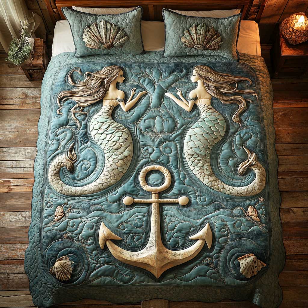 Sea Protector Mermaid WP2201015CL Duvet Cover Set