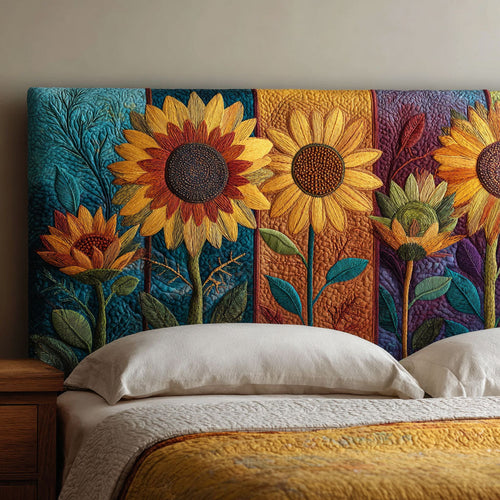 Sunflower Whisper CW2912034CL Quilted Headboard Slipcover