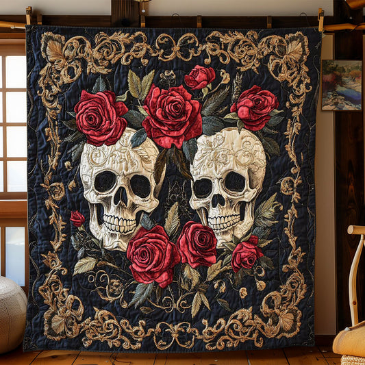 Skull Roses WN0803039CL Quilt