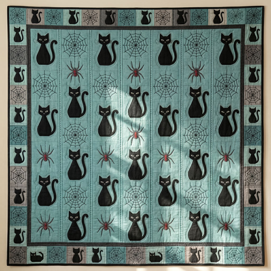 Black Cat & Spider Web WN0505006CL Quilt