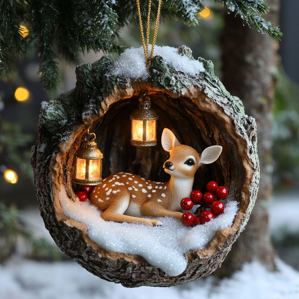 Lantern Fawn CP0312217CL Christmas Ornament