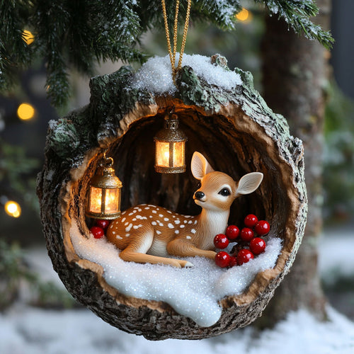 Lantern Fawn CP0312217CL Christmas Ornament