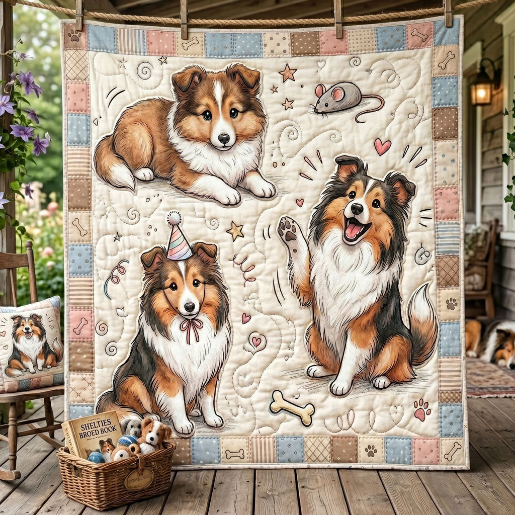 Sweet Sheltie Moments WN2805014CL Quilt