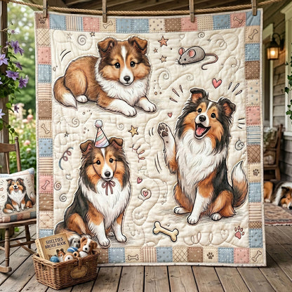Sweet Sheltie Moments WN2805014CL Quilt