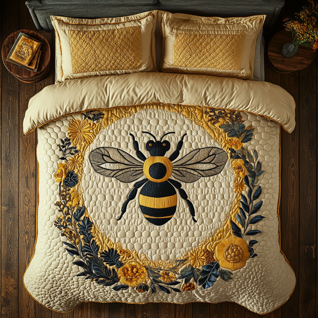 Floral Bee XR2503004CL Duvet Cover Set
