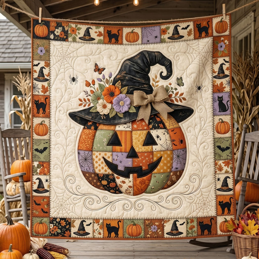Patchwork Pumpkin Witch WN1906012CL Quilt