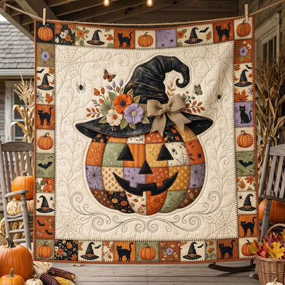 Patchwork Pumpkin Witch WN1906012CL Quilt