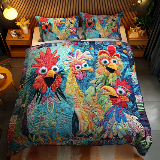 Wild Chicken Funny WN2602086CL Duvet Cover Set