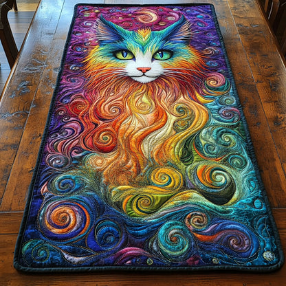 Cat Rainbow Spirit WN1806031CL Quilted Table Runner