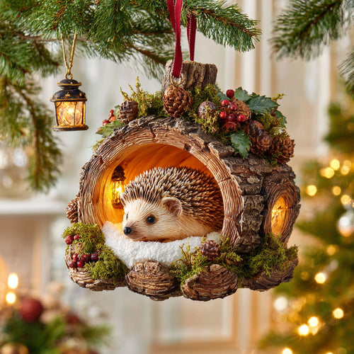 Woodland Hedgehog CW0312028CL Christmas Ornament