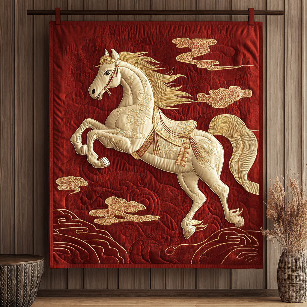 Celestial Wealth Horse KL0901048CL Quilt