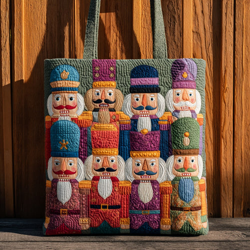 Cute Colorful Nutcracker Soldiers XR1811015CL Quilted Tote Bag