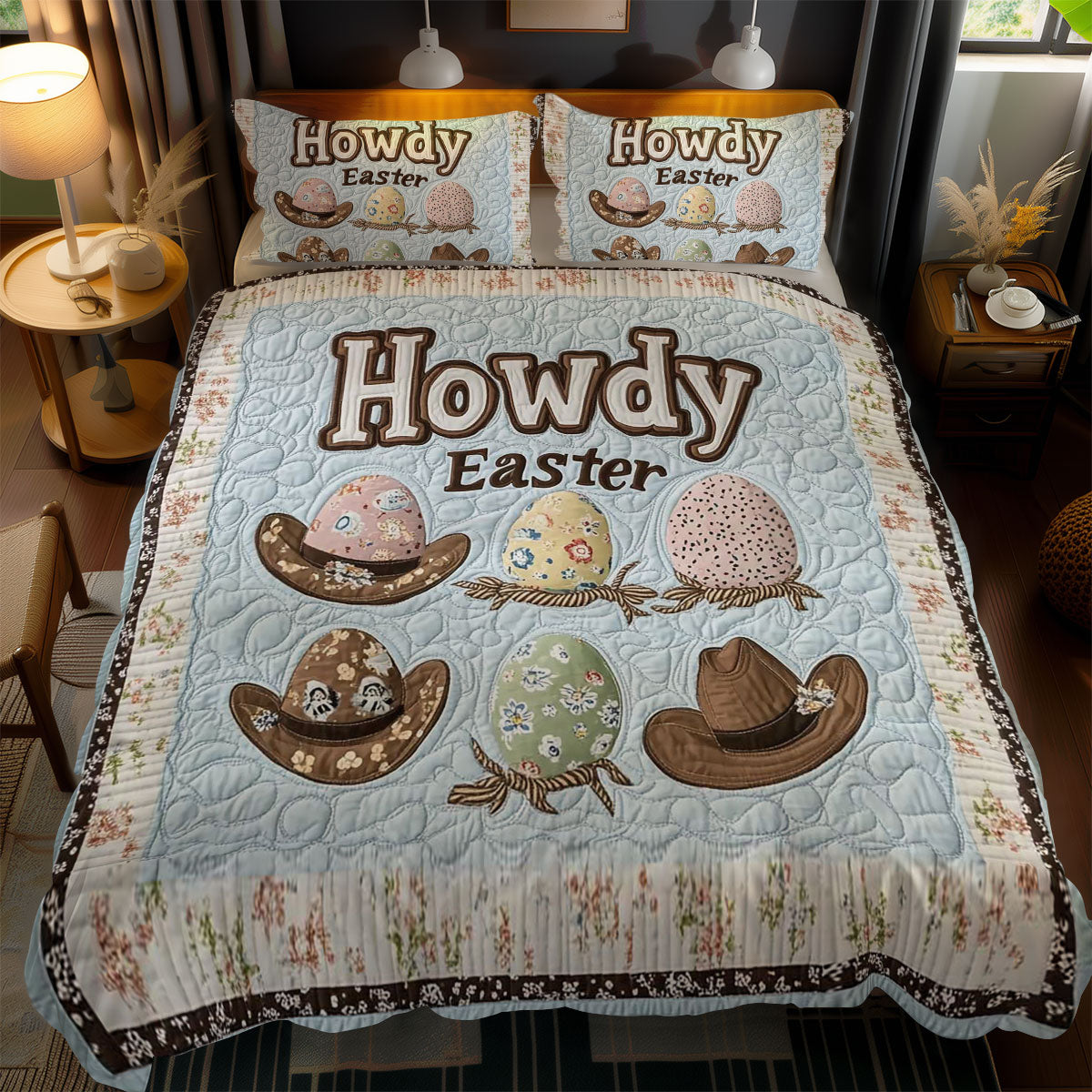 Easter Rodeo Fun WN1103113CL Duvet Cover Set