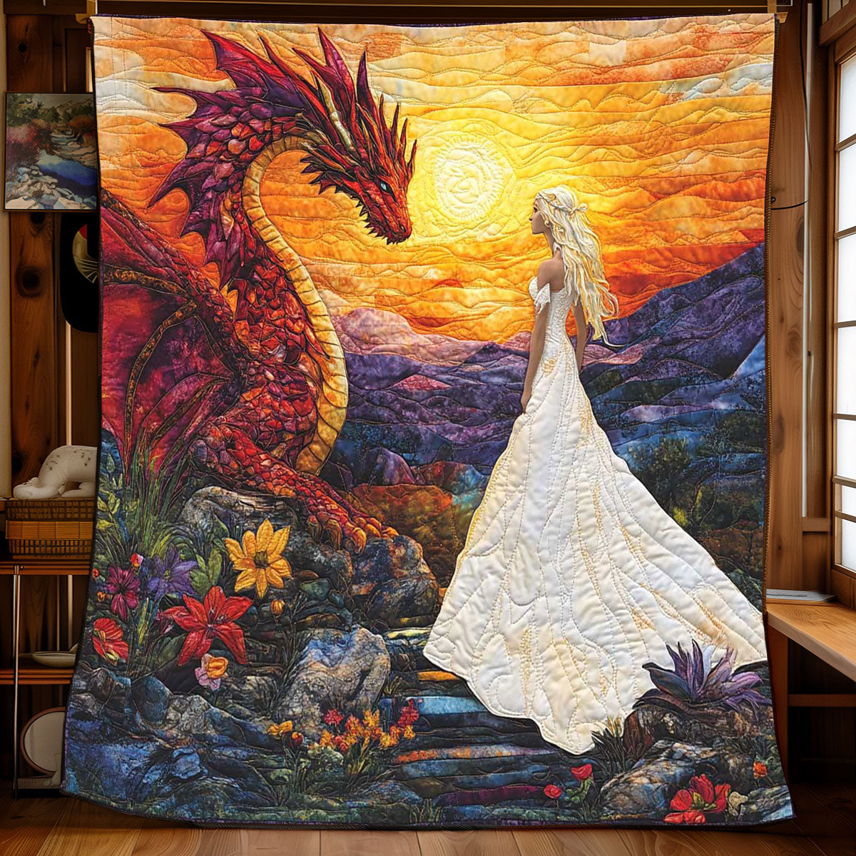 Sunset Dragon Bride WP1801012CL Quilt