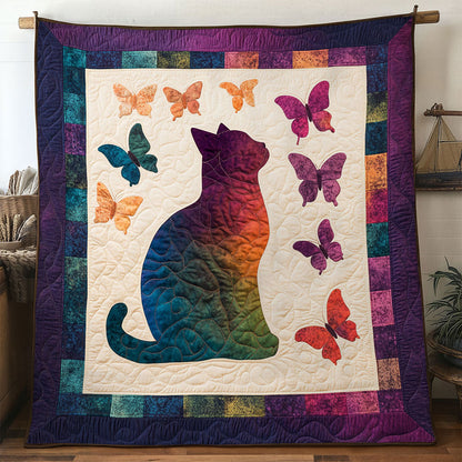 Butterfly Kiss Cat WN0701037CL Quilt