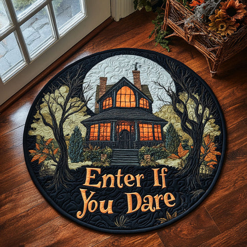Spooky Entry CP3006043CL Quilted Round Mat