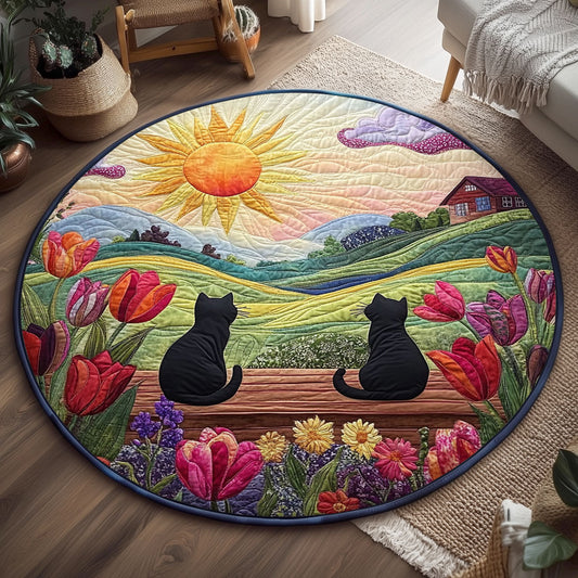 Whiskered Hill WJ2607049CL Quilted Round Mat